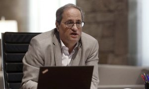 Torra anuncia que estudia presentar una denuncia contra el rey Juan Carlos por presunta corrupción. EFE/ Andreu Dalmau