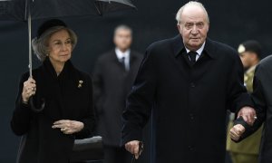 La reina Sofía y el rey Juan Carlos I. JOHN THYS / Belga / AFP / Archivo