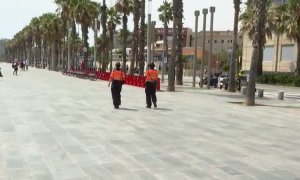 La Guardia Urbana de Barcelona solicita retirar su unidad de playa por los casos de coronavirus