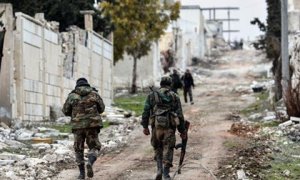 Soldados sirios durante una patrulla / EP