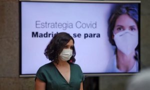 Isabel Díaz Ayuso, presidenta de la Comunidad de Madrid, con mascarilla / EP