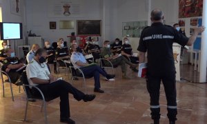 Reunión para abordar la coordinación de los rastreadores del Ejército