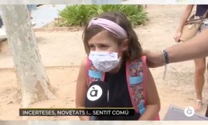 La lucidez de una niña explicando lo de las mascarillas: "No pasa nada, es mejor eso que morirse"