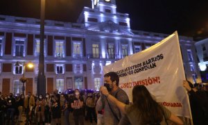 Protesta frente al Gobierno regional de Madrid / EFE