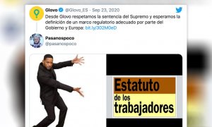 Glovo pide "un marco regulatorio adecuado" y los tuiteros responden: "Se llama Estatuto de los Trabajadores"