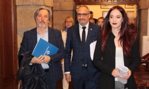 Pedro Muñoz (Izq.), ex alcalde de Toreno y fundador de Coalición por El Bierzo. /Web de la formación