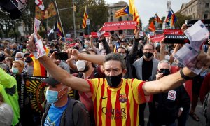 Los Mossos d'Esquadra han blindado los alrededores de la Estación de Francia de Barcelona, en un amplio dispositivo policial con motivo de la visita del rey Felipe VI y del presidente del Gobierno, Pedro Sánchez, ante la que varias organizaciones independ