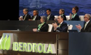 El presidente de Iberdrola, Ignacio Sánchez Galán, (c) en una Junta de Accionistas de la compañía eléctrica. EFE/Luis Tejido./Archivo