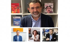 Arsenio Escolar, Ignacio Rojas, Matilde Pelegrí y Juan Checa
