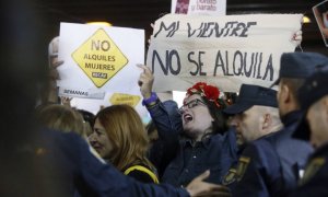 Protesta contra los vientres de alquiler en Madrid. /EFE /Archivo