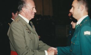 Guillermo Díaz y el rey Juan Carlos I