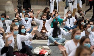 Protesta médicos