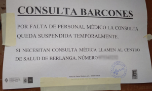 Cartel situado en el Ayuntamiento de Barcones