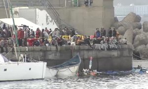 Defensa levanta un campamento militar para acoger a los migrantes que llegan a Canarias