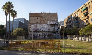 El solar de Santa Madrona, al Raval (Barcelona).