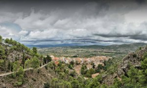 Vista del municipiode Agres.