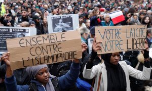 La comunidad musulmana se manifiesta contra la islamofobia en París. AFP / GEOFFROY VAN DER HASSELT