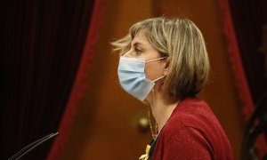 La consellera de Salut, Alba Vergés, durant el ple del Parlament.