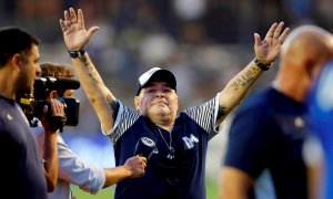 Fotografía de archivo fechada el 29 de febrero de 2020 de Diego Armando Maradona