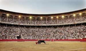 Corrida de toros en la plaza Monumental de Barcelona.
