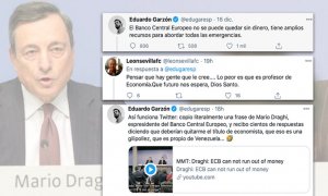 El troleo de Eduardo Garzón para 'liberales' a cuenta del Banco Central Europeo