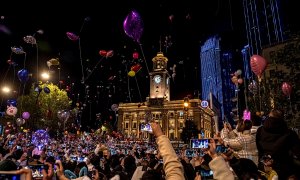 Celebración del Año Nuevo en Wuhan.