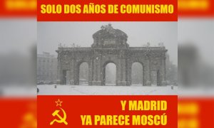 "Madrid ahora parece Moscú, Pedro Sánchez y su agenda socialcomunista": las redes estallan de ingenio por la histórica nevada