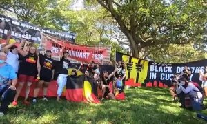 Aborígenes australianos contra el "Día de la Invasión"