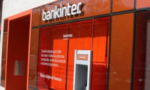 Una de las oficinas del banco Bankinter en Madrid. E.P./Marta Fernández