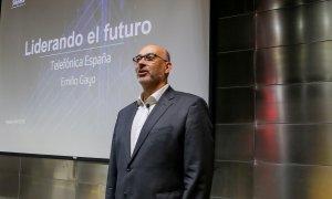 El presidente de Telefónica España, Emilio Gayo. E.P./Ricardo Rubio