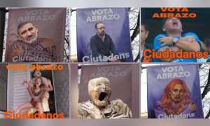 Los tuiteros tunean los carteles de la campaña de Ciudadanos en Catalunya y el resultado es para tirarse por el suelo