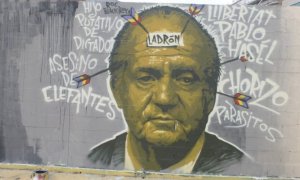 Imagen del mural borrado en defensa de Pablo Hasél.