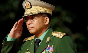 El general golpista biramano Min Aung Hlaing.