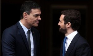 Pedro Sánchez y Pablo Casado. Foto de archivo.