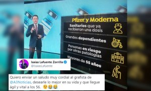La desternillante queja de Isaías Lafuente por un grafismo de Antena 3... y el inesperado desenlace en la cadena
