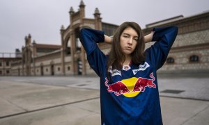 Sara Socas posa para 'Público' en el Matadero de Madrid.