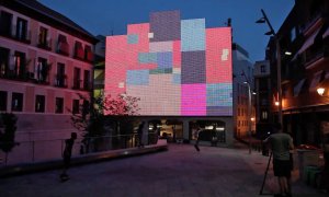 Fachada de la sede de Medialab Prado, innovador centro cultural madrileño desmantelado por el alcalde y su responsable de Cultura, Andrea Levy