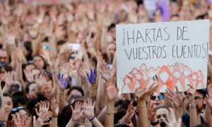 Fotografía de archivo de una manifestación feminista.