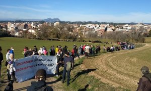 Mobilització per reclamar que l'antic camp de golf Sant Joan es reconverteixi en un gran parc.