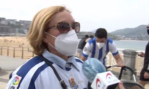 Los fans de la Real Sociedad y el Athletic, preparados para una final de infarto