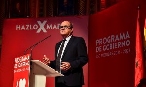 El candidato del PSOE a la Presidencia de la Comunidad, Ángel Gabilondo, presenta su programa electoral. EFE/ PSOE