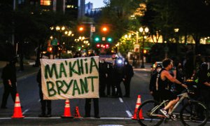 Protesta contra la muerta de la joven abatida por la Policía en Ohio.