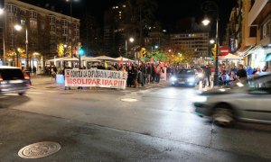 Manifestación organizada por la CNT de Gijón contra la explotación laboral.