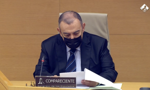 El comisario jubilado Enrique García Castaño en la comisión Kitchen
