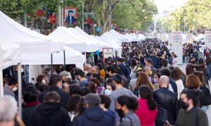 Una imatge d'aquest Sant Jordi al Passeig de Gràcia.