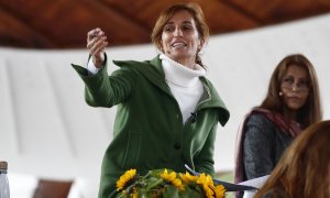 25/04/2021.- La candidata de Más Madrid a la Presidencia de la Comunidad, Mónica García, participa en el acto 'Mujeres con Mónic