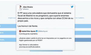 La 'calculadora' de Ayuso para presumir de bajada de impuestos que se le ha vuelto en contra