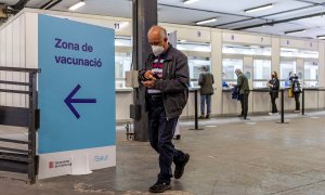 Centro de vacunación en Catalunya.