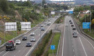 Vista de la AS-II que une Oviedo y Gijón.