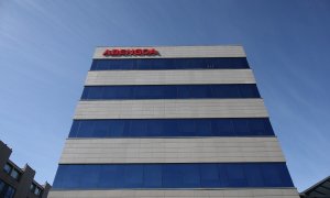 Edificio de la sede de la empresa andaluza Abengoa en Madrid. E.P./Eduardo Parra